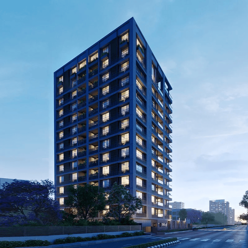 The Whitecraft luxury residential apartments for sale in Ambli, Ahmedabad Under Construction