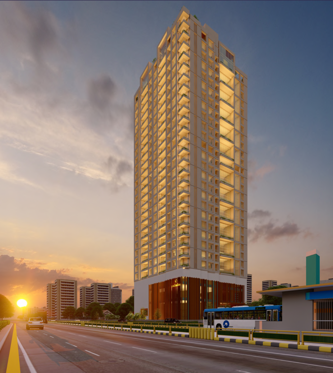 La Marque luxury residential apartments for sale in Ambli, Ahmedabad Under Construction