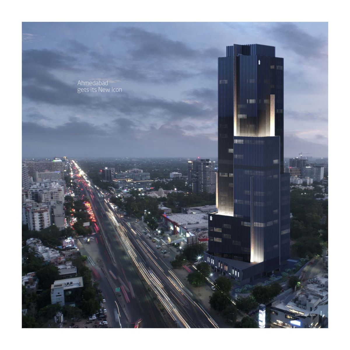 TWT- Titanium World Tower commercial property for sale in Bodakdev, Ahmedabad Under Construction
