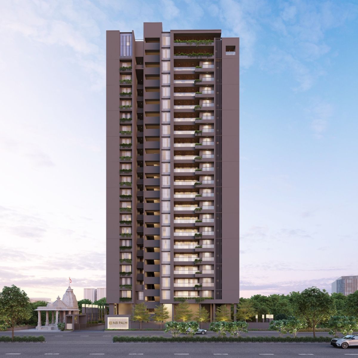 NB Palm luxury residential apartments for sale in Science Park, Ahmedabad Under Construction