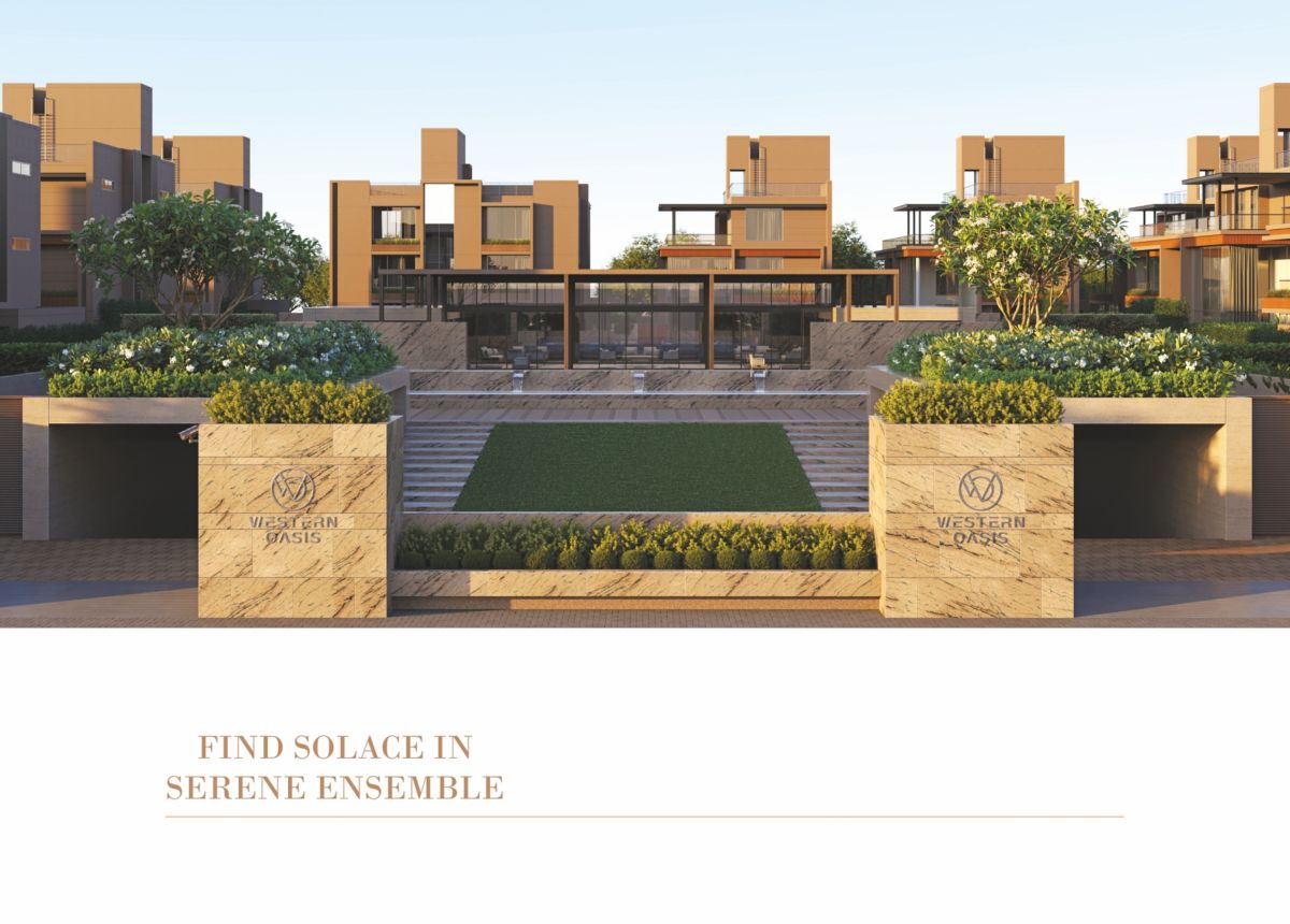 The Western Oasis premium villa and plot for sale in Shela, Ahmedabad Under Construction